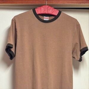 Vintage UNION BAY Brown Ringer T Shirt with Black Accents